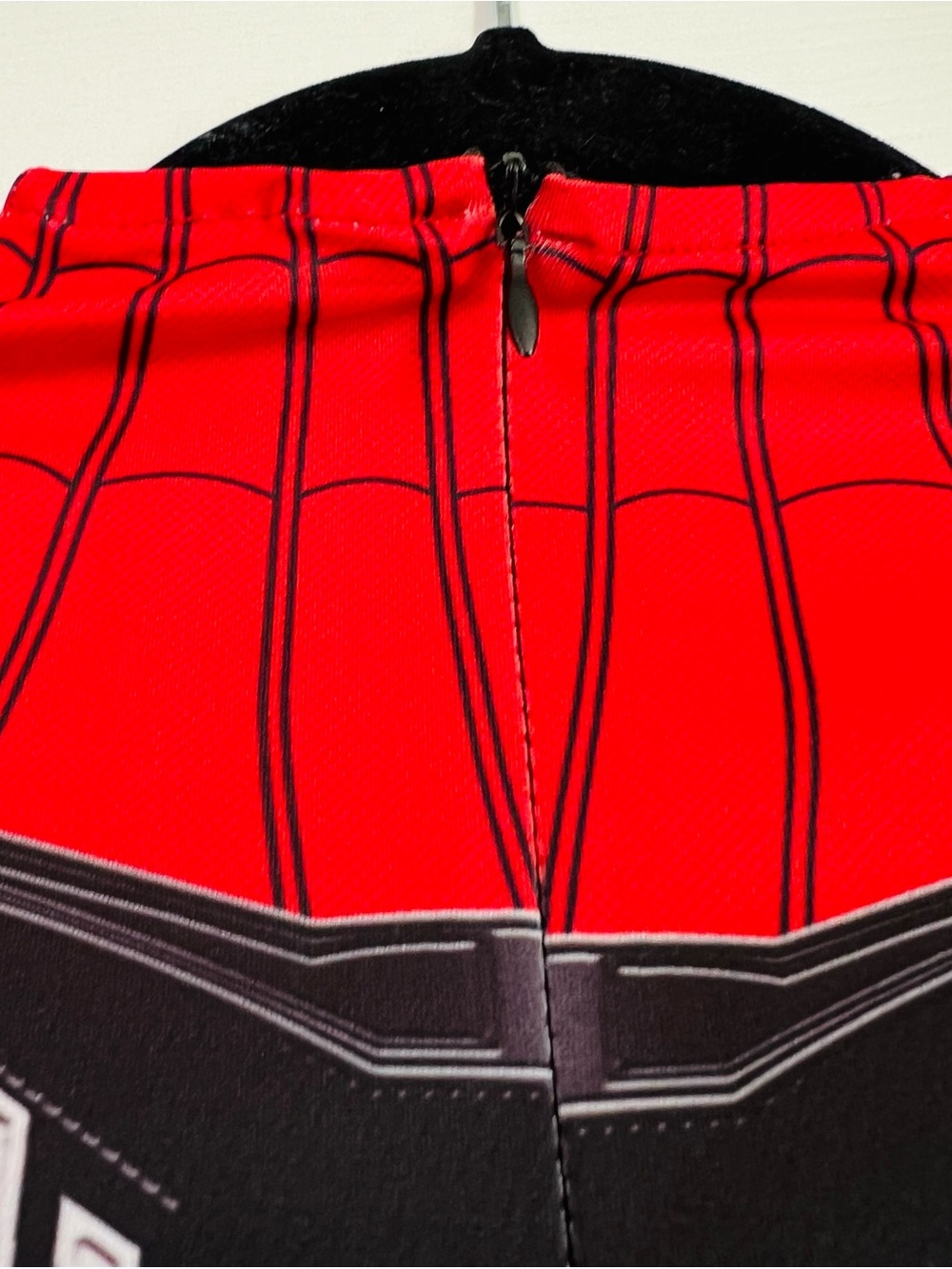 Marvel Spider-Man Kids Red & Black Costume Full Body Suit & Mask, Size S - Picture 11 of 16